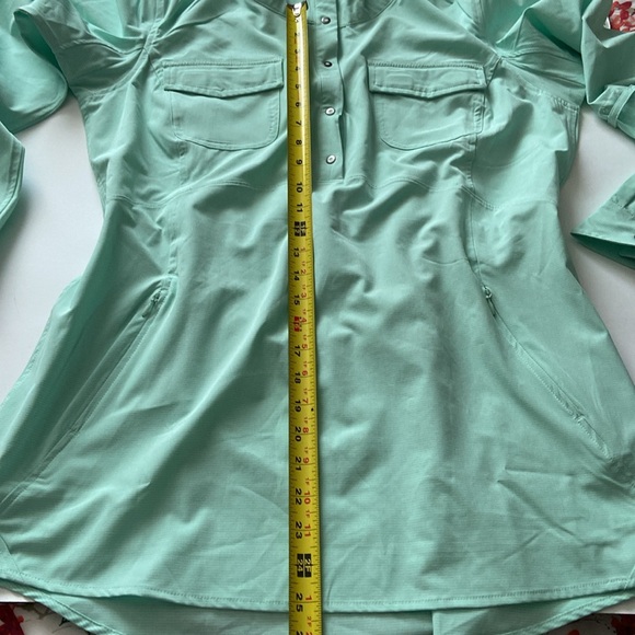Duluth Trading Company Womens Windbreaker Pullover Tunic  M Mint Green - Picture 12 of 12
